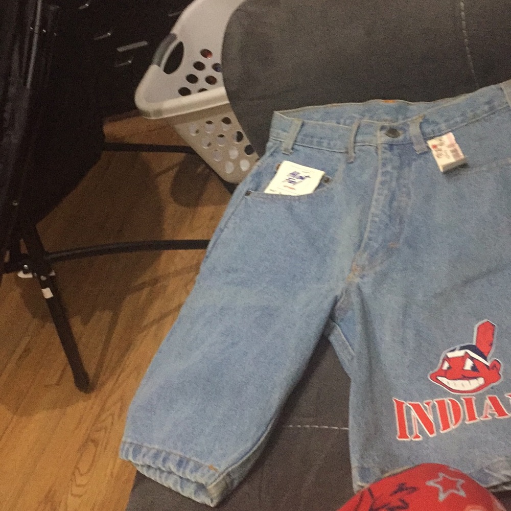 NWT Cleveland Indians jean shorts